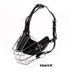 Adjustable Dog Muzzle Anti-biting Breathable Pet Mouth Mask Leather Metal Protection Cover Dog Muzzle Accessories Pet Supplies