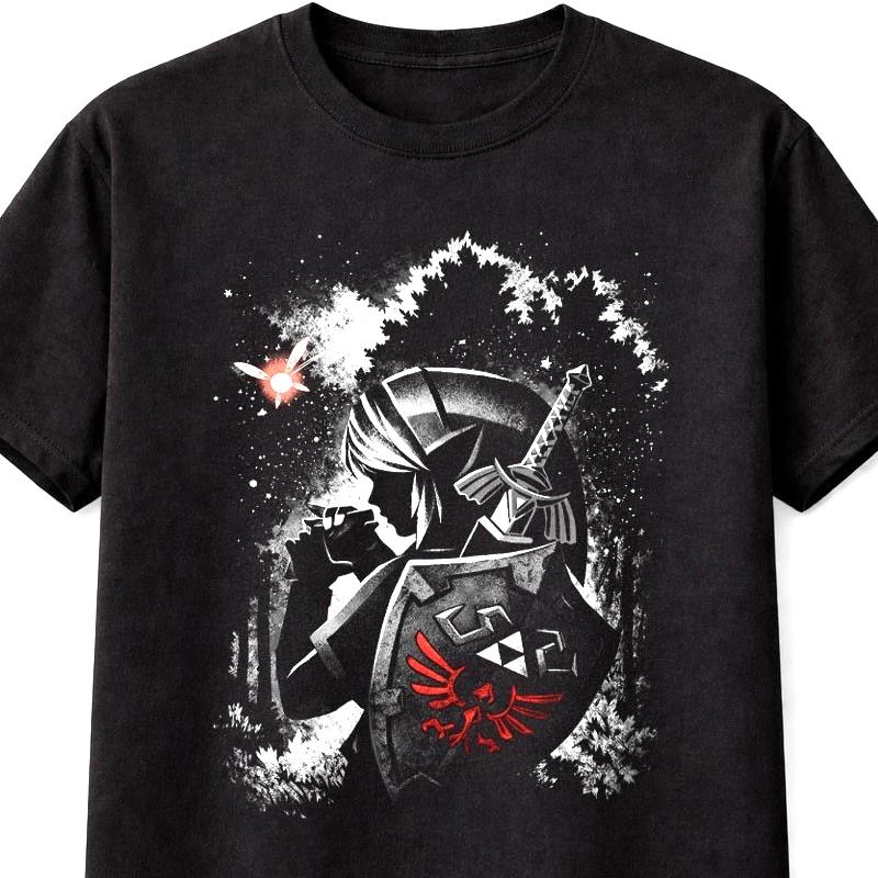 Ocarina Legend Hylian Link Shield Zelda Graphic TShirt Unisex S5XL S