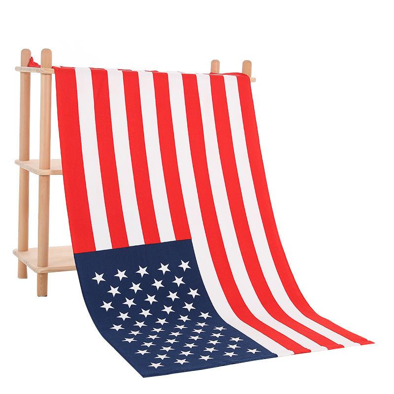 Microfiber Beach Towel With Active Print Fast Drying For Adults