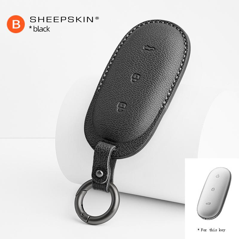 Autoschlüssel Schutzhülle Lammfell FÜR Für LEADING IDEAL ONE LiXiang L9 L8 L7 Auto Intelligentes Bluetooth Schlüsseletui Zubehör