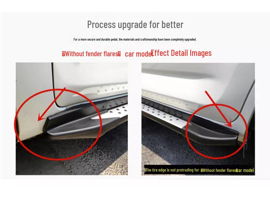 Revised Side Steps for 2009-2016 Toyota RAV4 Welcome Pedals