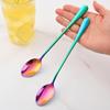 7.5 Inches Stainless Steel Ice Long Handle Spoon, 8 Pcs Coffee Stirring Spoons, Mixing Spoons Set for Home Restaurant and Party