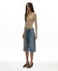 PARTIMENTO WOMEN Hooded Jersey Wrap Cardigan_Beige