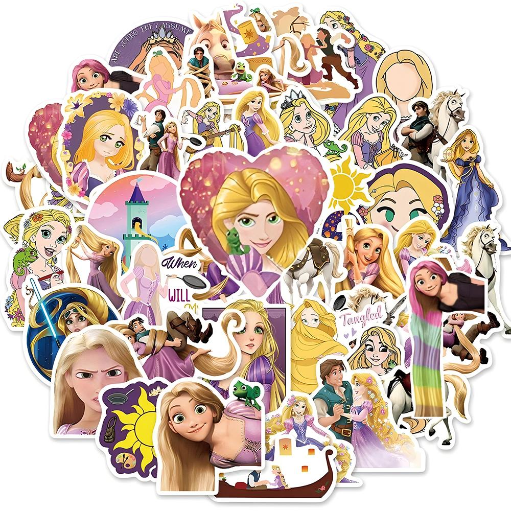 10/30/50pcs Cute  Rapunzel Graffiti Stickers Kawaii Princess Tangled Cartoon Decals Toys DIY Phone Case Suitcase Laptop