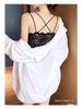 Lace Camisole Bustier Top with Strapless Back, Chest Pads, Wire-Free Push-Up, Anti-Exposure Design for Young Girls