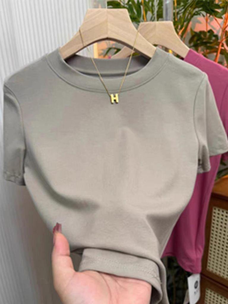 A6 High-Stretch Slim Fit T-Shirt, 92% Cotton, 8% Spandex