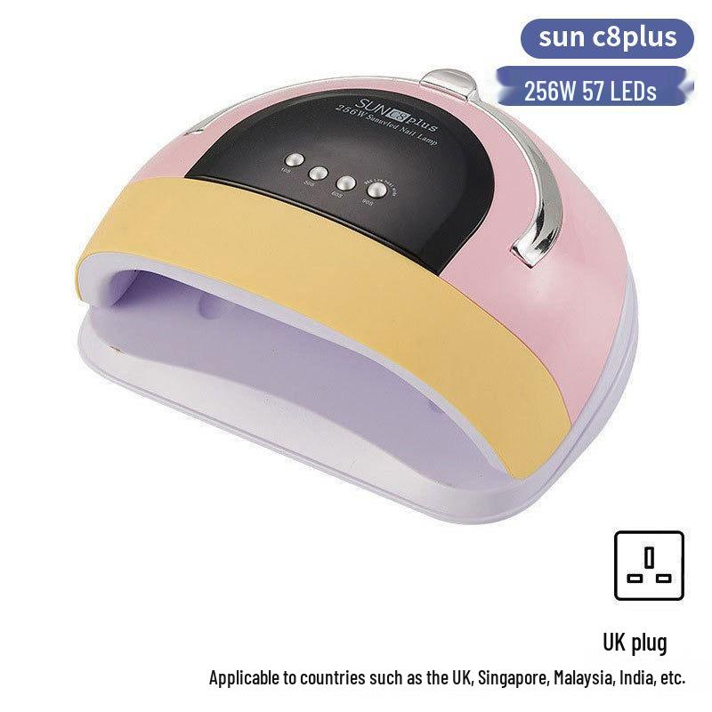 Dazzling 256W LED Nail Curing Lamp, Quick Dry Gel Lamp for Salon Use