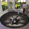 Cute and fantastical puppyRound Area Rug,Carpet Rug for Living Room Bedroom Sofa Playroom Decor,Non-slip Floor Mat