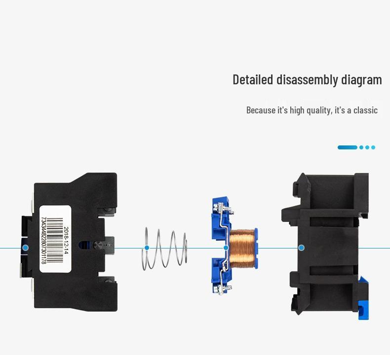 Zhengtai Kunlun AC Contactor CJX2-1210, 220V/380V, 3-Phase, NO/NC