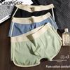 Chonger Men's Pure Cotton Antibacterial Boxer Briefs 3-Pack
