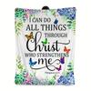 Inspirational Christian Gift for Women: Soft Flannel Bible Verse Prayer Throw Blanket for Healing and Comfort