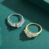 Tancise Klassischer Zirkon-Ring aus 925er-Sterlingsilber, Damenschmuck, Hochzeitsversprechen, Party-Geschenk