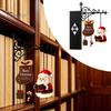 Lampada Creativa per Esposizione Libreria Luce Sospesa di Natale, Lampada Angolo Libri Pupazzo di Neve, Supporti Decorativi in Metallo Lanterna Biblioteca Sospesa Decorazione, Festività