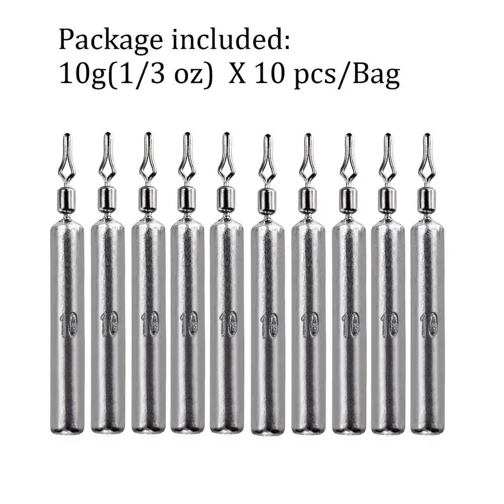 NEW 10pcs Fishing Sinker 3.5g 5g 7g 10g 14g 20g Drop Shot Weight Sinkers Fishing Tackle Accessories