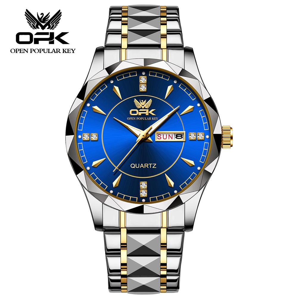 OPK Men's Fashionable Business Waterproof Watch Model 8151 Durable Timepiece for Casual And Formal Occasions