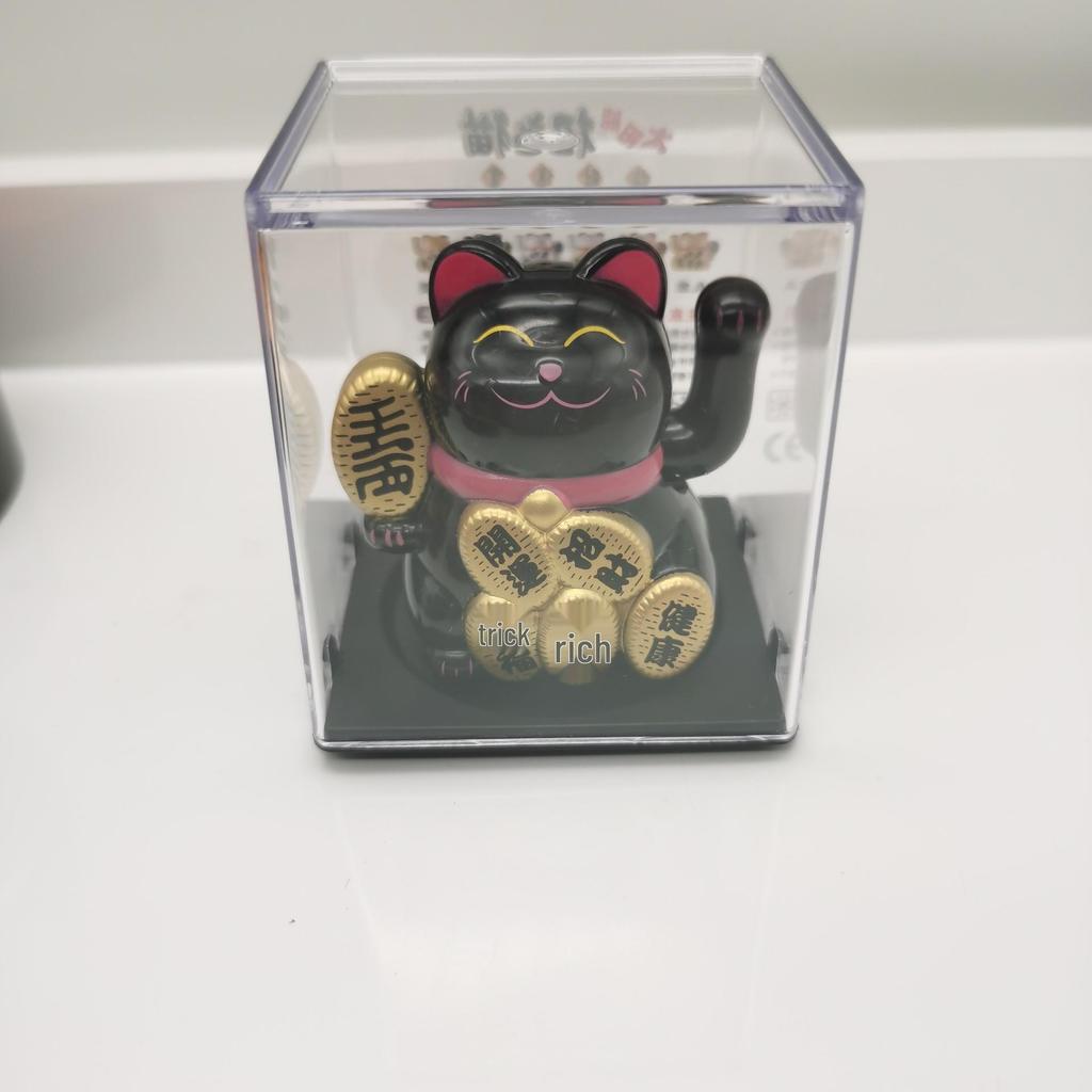 Solarbetriebene Winkekatze Figur - Kreatives Ornament und Einzigartiges Geschenk