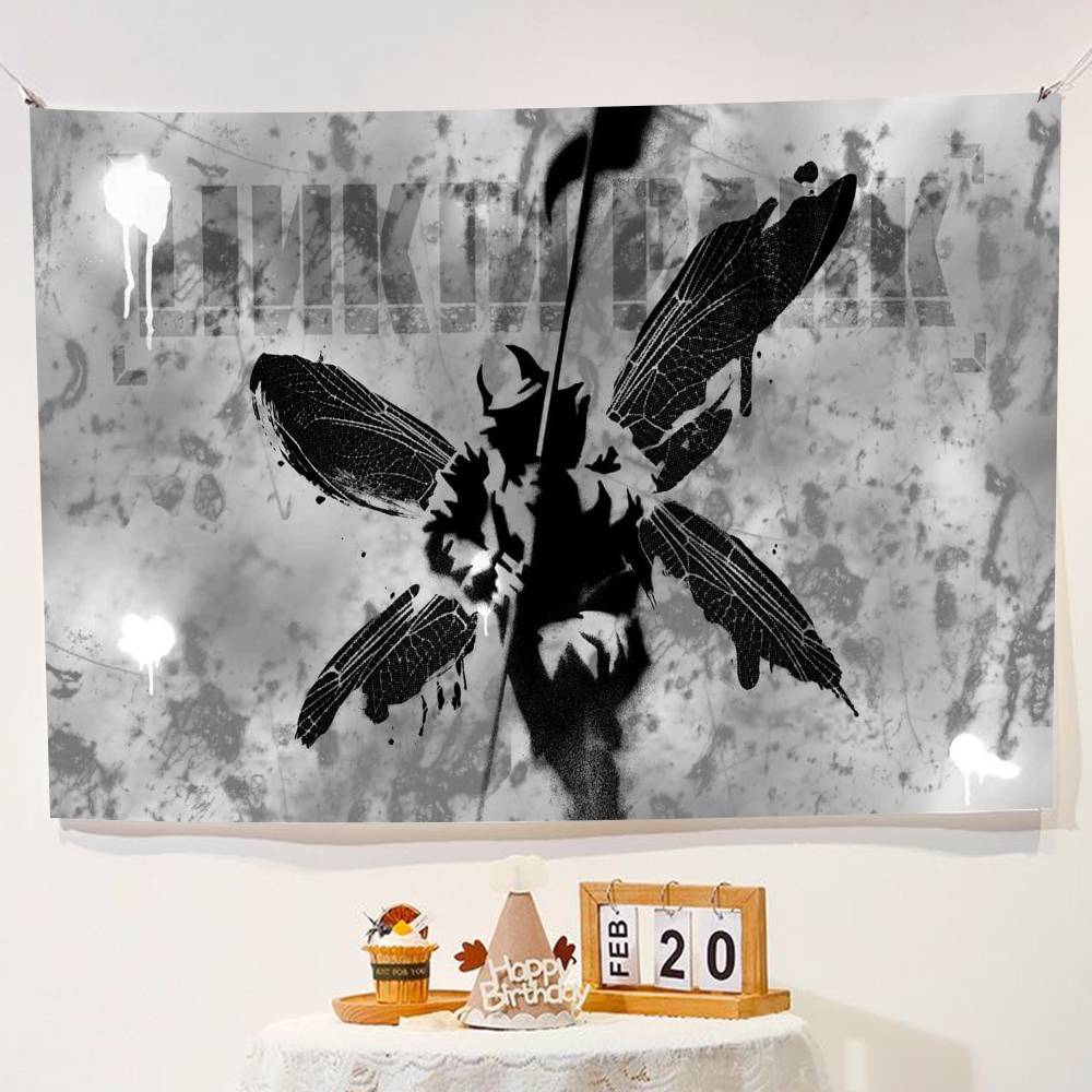 L-Linkin Park Hintergrund Kindergeburtstagsparty Alles Gute zum Geburtstag Schlafzimmer Sofa Dekoration Banner