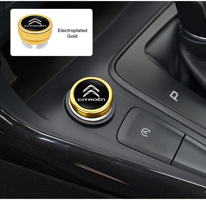 Car Cigarette Lighter Cover DustProof Decoration Cap For Citroen Cross Berlingo Xsara Grand Picasso Jumper Cactus Saxo Jumpy C8