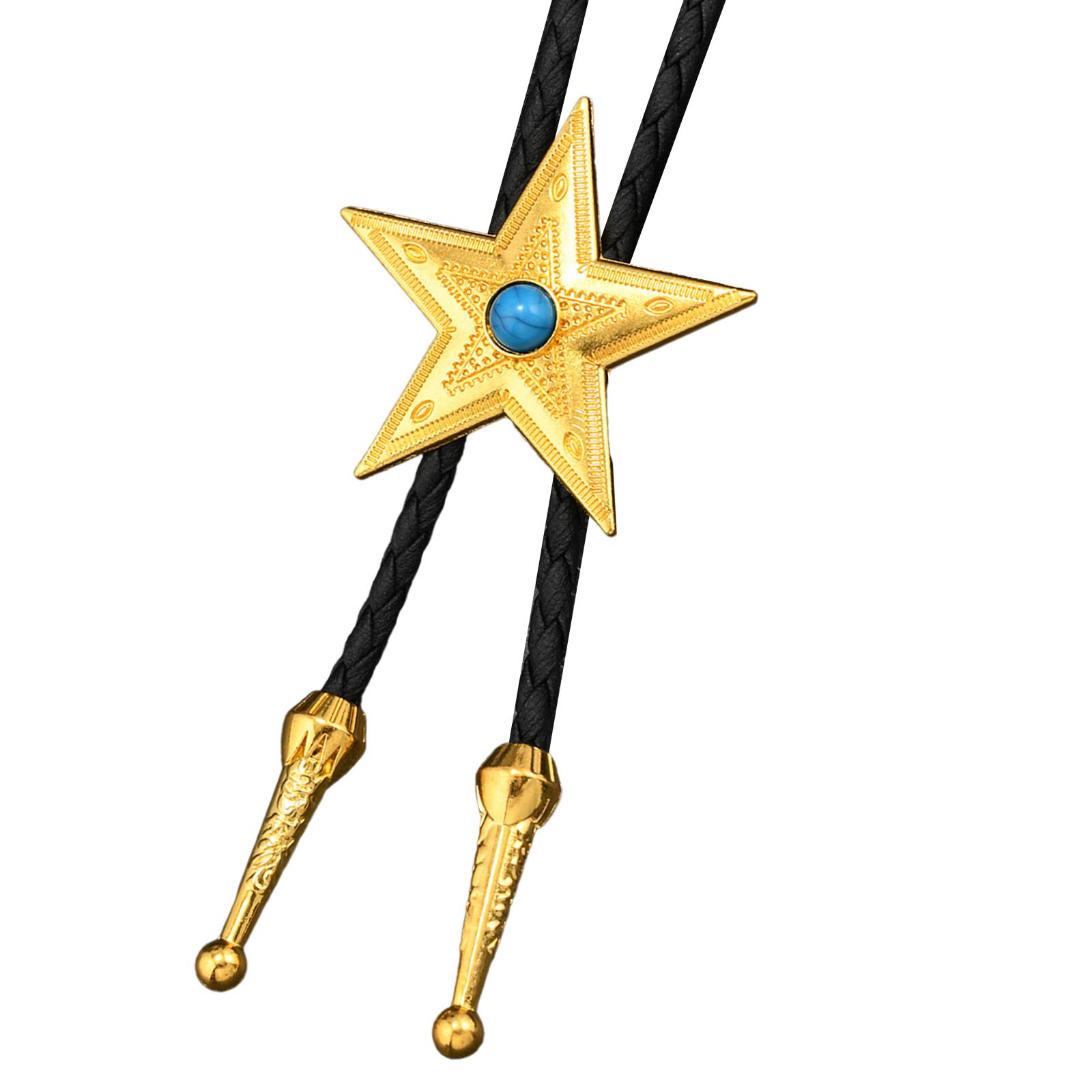 

Lightweight PU Leather and Alloy Bolo Tie Cord For Daily Wear Travel Comfortable Necklace Cord Practical Design Necktie C
