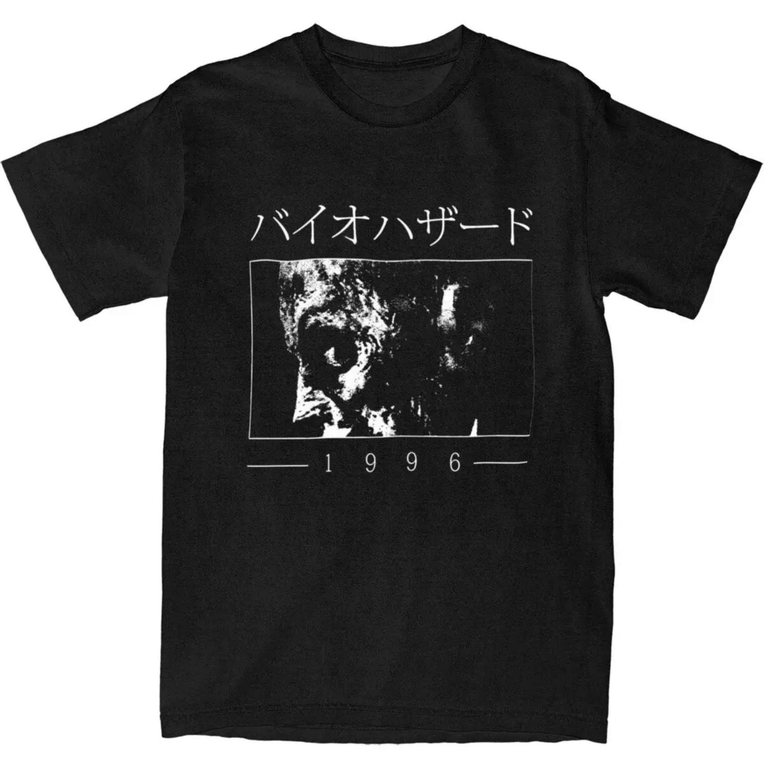 

1996 Hazard T Shirt Residented Eviled Harajuku T-Shirts Short Sleeve Y2K Fun Tops Beach 100 Cotton Breathable Oversized Top Tees XXXXXL чорний