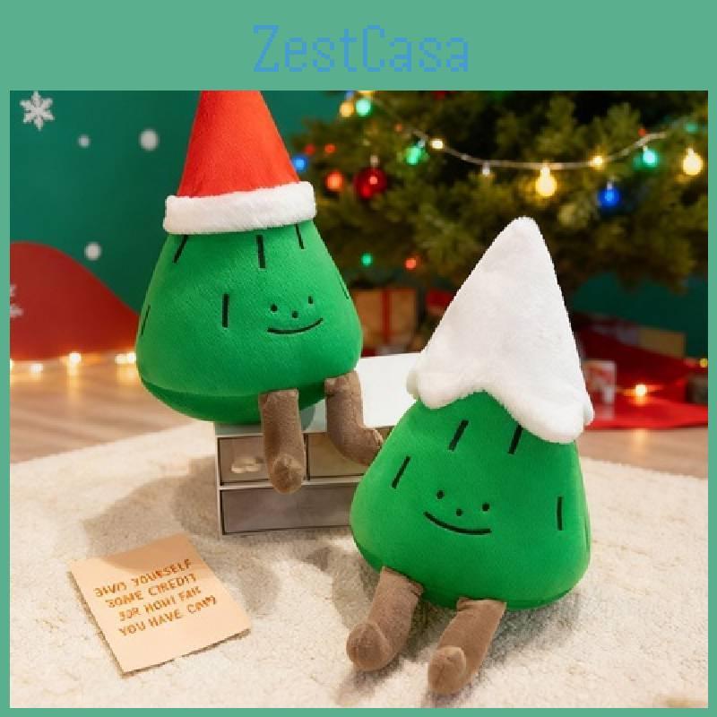 Pine Themed Christmas Tree Plush Toys Short Hair Material Children Doll Playroom
