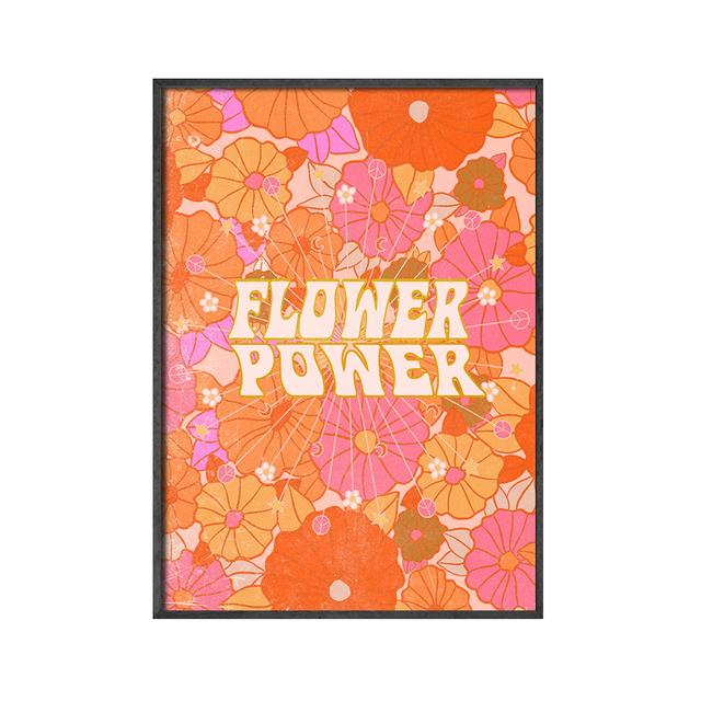 Plakát a tisk bohyně slunce a měsíce Boho Buď laskavý a udělej svou věc Citát Obraz na plátně Flower Power Moderní obývací pokoj