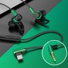 Wired Headphone with Reduction Theater Game Microphone Noise Sound HD-compatible Call No-Delay In-ear