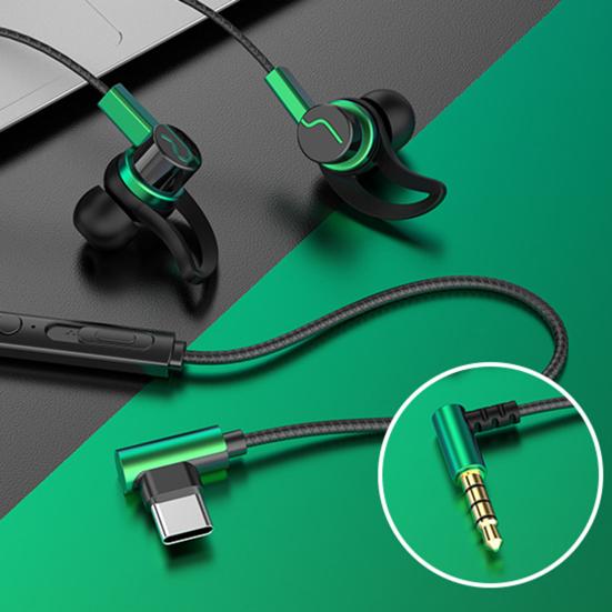 Wired Headphone with Reduction Theater Game Microphone Noise Sound HD-compatible Call No-Delay In-ear