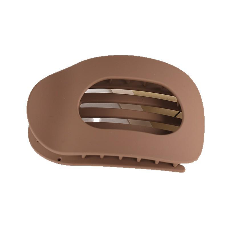 Curved Oval Updo Hair Claw - Temperament Shark Clip