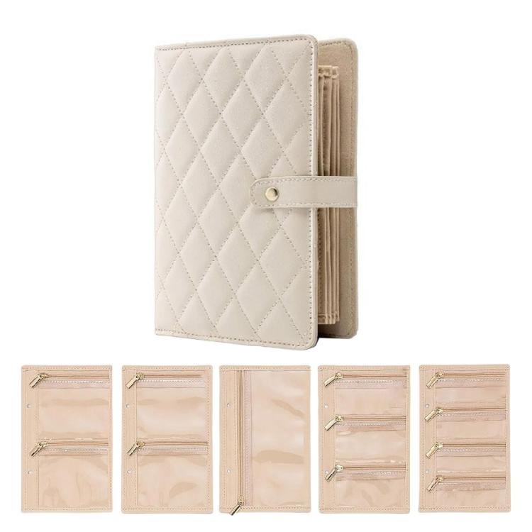 Transparenter Schmuckhalter mit klaren Seiten Ticketaufbewahrungsbuch für Reisen Ohrringe Halsketten Ringe Organizer Alben