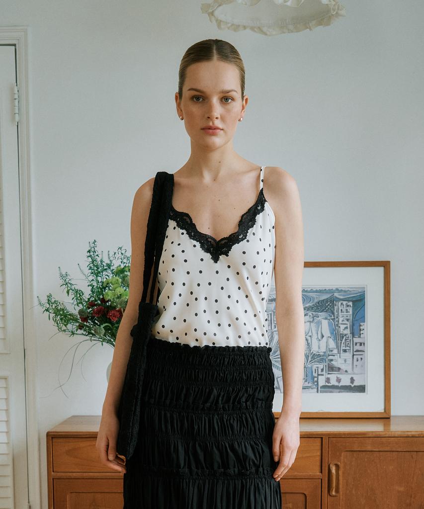 Greenbutter Rose Jacquard Bag (Black)