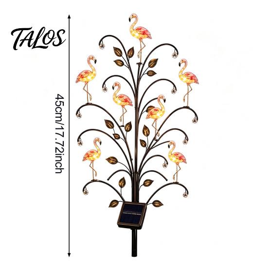 Courtyard Ambient Lighting Outdoor Solar Pathway Light, Bird-shaped Stump Decorative Garden Stake with Warm Terrace And Balcony Accents LED