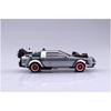 Aoshima Movie Mechanics No.13 Back to the Future Pullback Part.3 Time Machine 1/43 Scale Model Kit, Silver