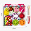 Children Fruit Sensory Sorter Montessori Toys Clip Beads Learning Color Shape Fine Motor Skills Educational Games Wooden Toys
