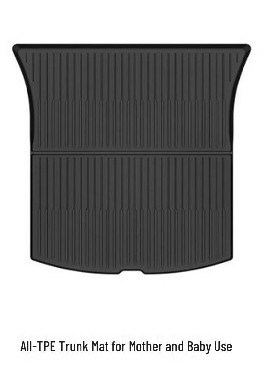 Refreshed Tesla Model Y Front & Rear TPE Trunk Mats - Upgraded Interior Accessories