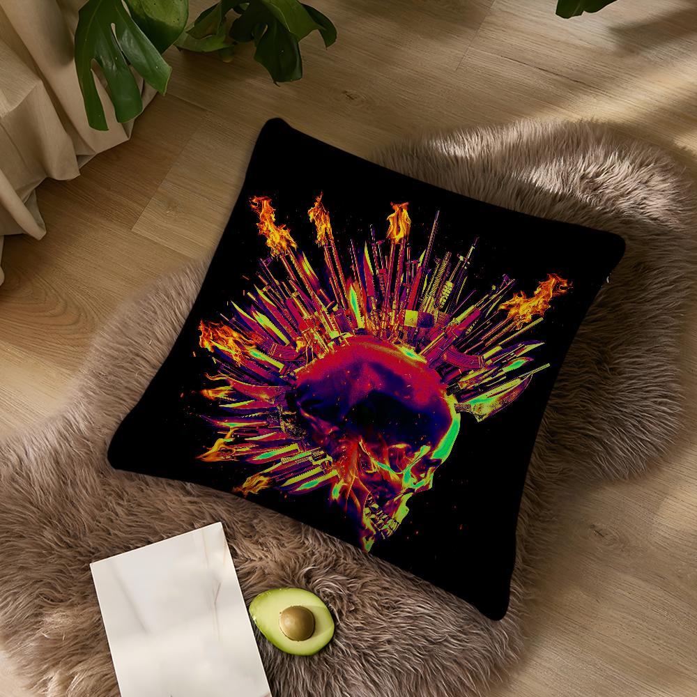 Game The E-Expendables Cushion Cover Living Room Accent Couch Back Support Square Lounge Restful Nap Companion Pillow Case