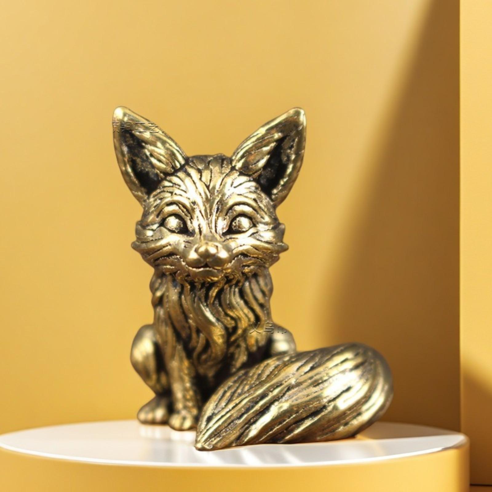 

Латунная настольная фигурка, Антикварная, Металлическое изделие ручной работы, Сценическое металлическое изделие One Size жёлтый