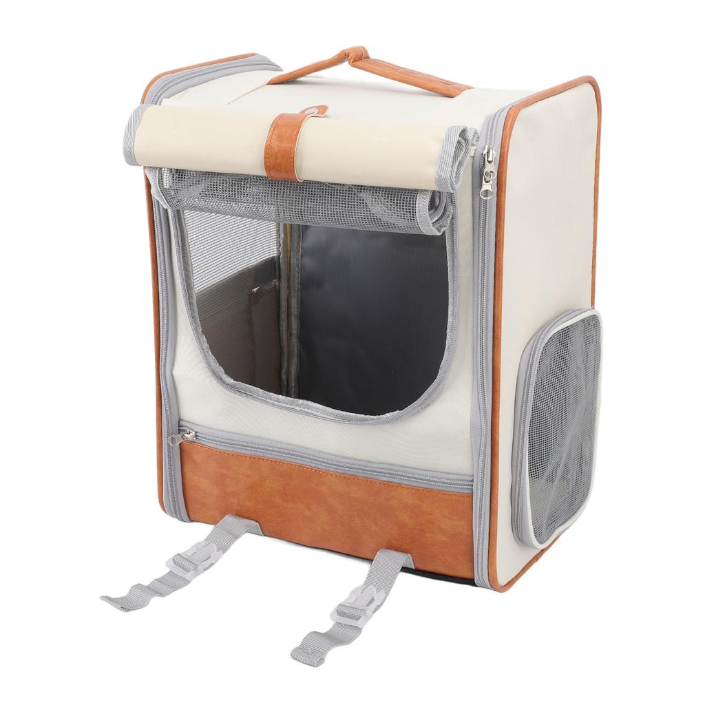 Rucsac Transport Pisică Capacitate Mare Sistem de Ventilație Curea de Ajustare Pânză Oxford Transportor de Călătorie pentru Animale de Companie