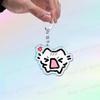 Cute Cat Cartoon Keychains for Accessories Bag Funny Meme Kawaii  Strawberry Kitten KeyChain Ring Jewelry Fans Gifts Keyrings