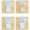 Cartoon Bear Sticky Notes Cat Notepad Message Notes Animal Memo Pad  Stationery