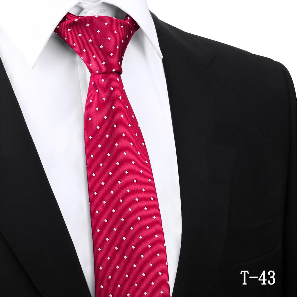 Handmade Paisley Stripe Jacquard Polyester Tie, 7.5cm