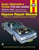 Kniha Buick, Oldsmobile & Pontiac Full-size RWD Petrol (1970-1990) Haynes Repair Manual (USA)