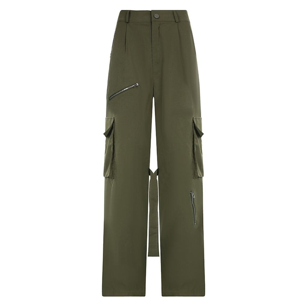 Baggy-Cargohose für Damen, Streetwear, Hip-Hop-Jogger, Jogginghose, lässige, lockere Hose mit weitem Bein