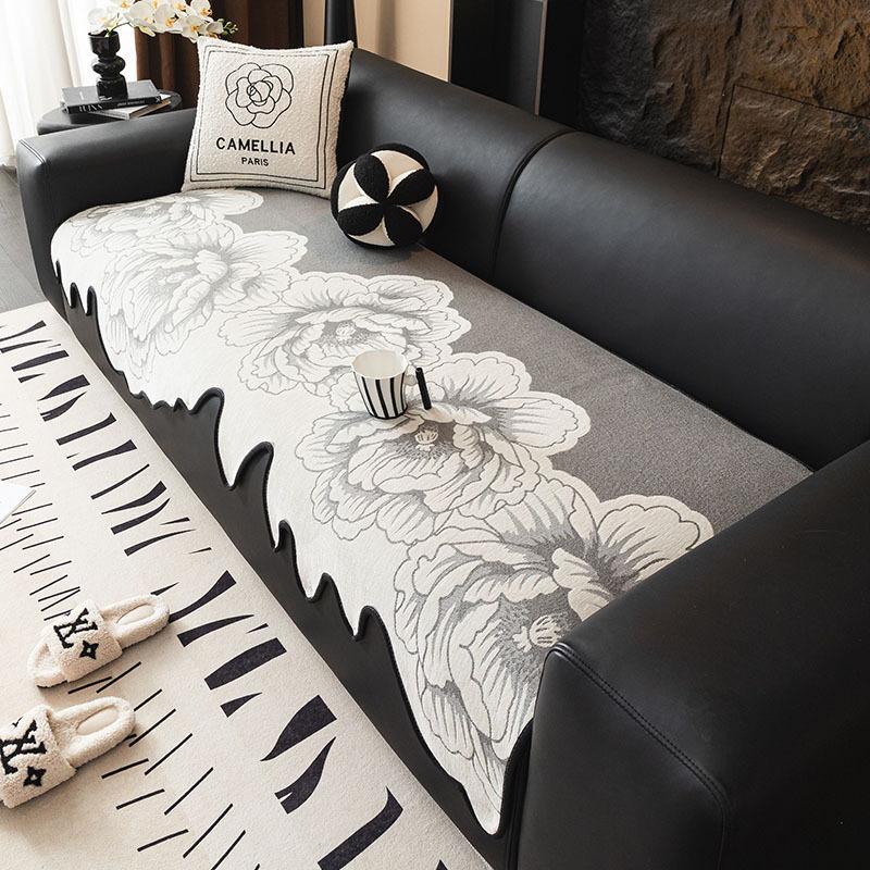 Chenier Special-Shaped Sofa Cushion  New High-End Non-Slip Seat Cushion Universal In All Seasons Irregular Straight Row Cover