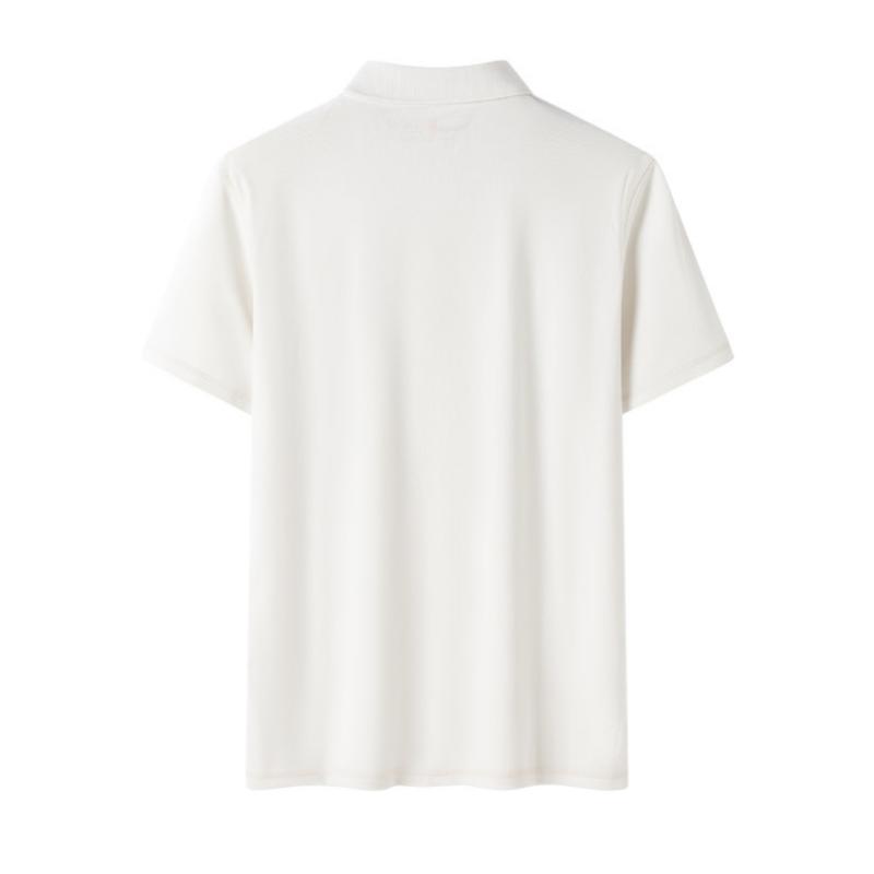 Timberland Logo Comfortable Breathable Casual Short Sleeve Polo Shirt Men Tops Vintage-White A5QHJ-CM9