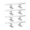 4Pcs Boat Dock Cleat 5 Inch 316 Stainless Steel Secure Fixation Marine Rope Cleat for Yacht Ship