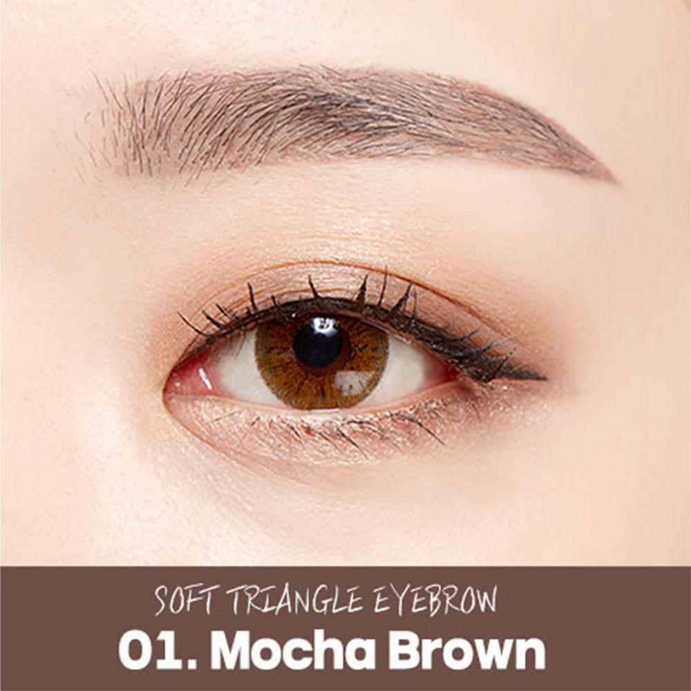CORINGCO Augenbrauenstift, Makeup Brow Stylist Definer, füllt spärliche Bereiche auf, langanhaltend, weiche dreieckige Augenbraue
