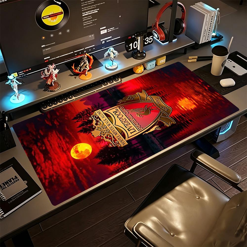 Liverpool Large Mouse Pad Office Mouse Mats Computer Desk Keyboard Mat Non-Slip Rubber Base Suitable for Office Gaming PC Laptop