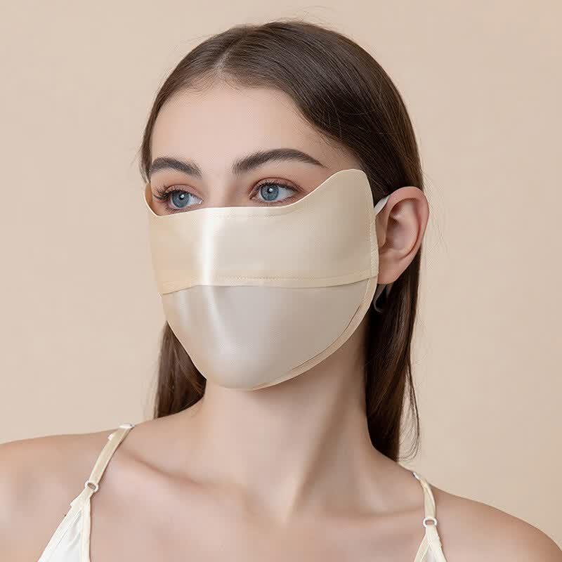 Breathable Women's Silk Sun Protection Face Mask