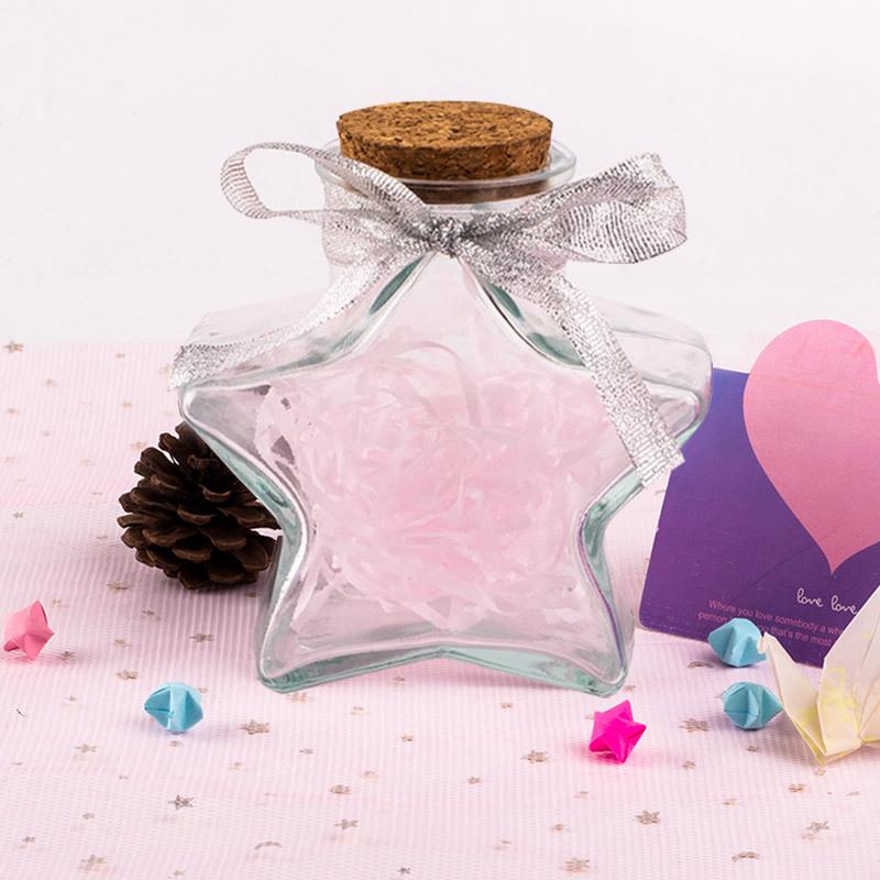 Luminous Starry Sky Glass Wish Bottle with Cork - Creative Gift for Birthdays or Women's Day
